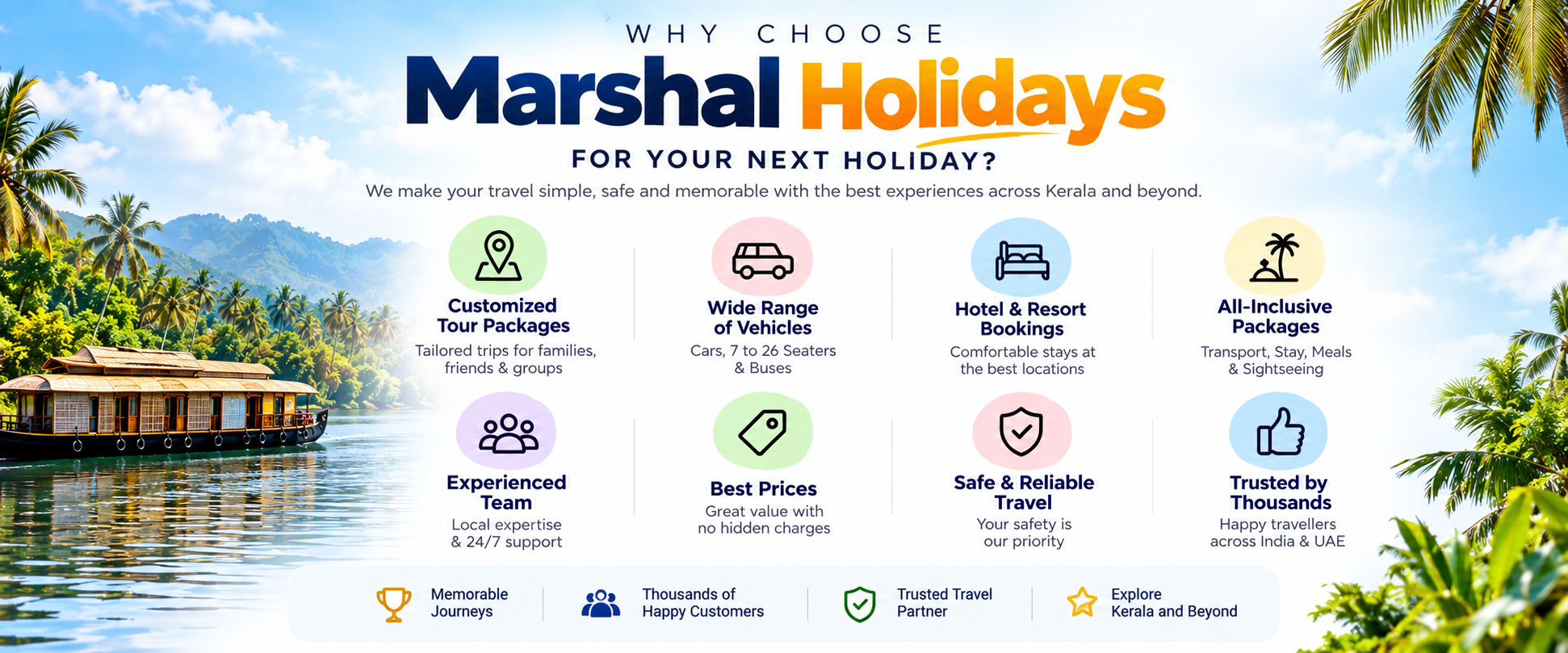 Why Choose Marshal Holidays for Your Next Holiday?